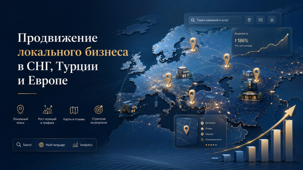 Продвижение локального бизнеса в СНГ, Турции и Европе